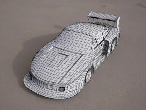 Nascar racing vehicle 3D Model