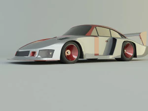 Nascar racing vehicle 3D Model