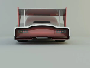 Nascar racing vehicle 3D Model