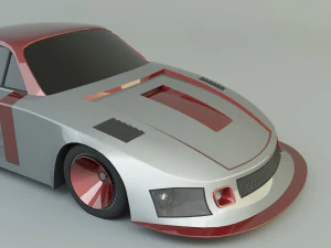 Nascar racing vehicle 3D Model