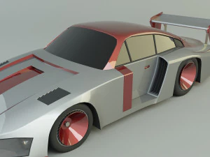 Nascar racing vehicle 3D Model