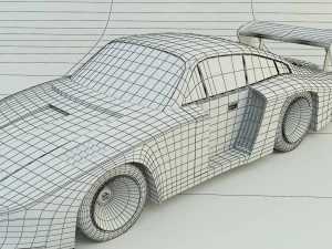 Nascar racing vehicle 3D Model