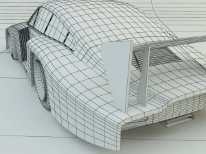 Nascar racing vehicle 3D Model
