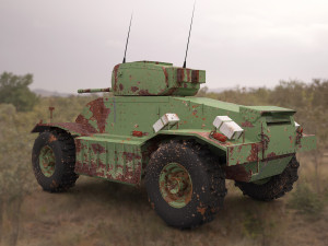 Aec armoured military vehicle 3D Модель