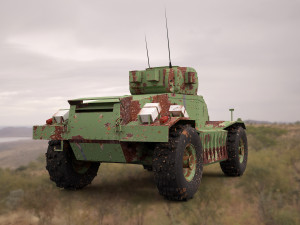 Aec armoured military vehicle 3D Модель