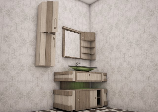 Bathroom cabinet model 3ds max Modello 3D .c4d .max .obj .3ds .fbx .stl .blend 