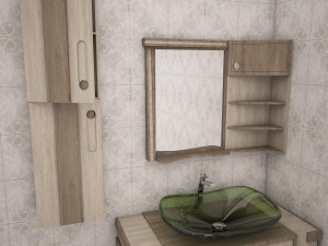 Bathroom cabinet model 3ds max Modello 3D