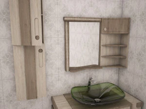 Bathroom cabinet model 3ds max 3D Model