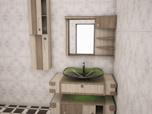 Bathroom cabinet model 3ds max Modello 3D