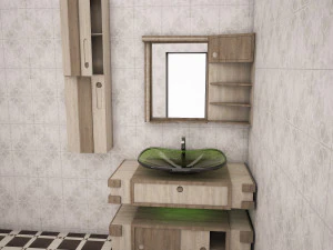 Bathroom cabinet model 3ds max 3D Model