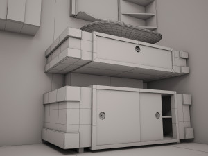 Bathroom cabinet model 3ds max Modello 3D