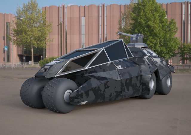 Batmobile concept car 3ds Modèle 3D .c4d .max .obj .3ds .fbx .stl .blend