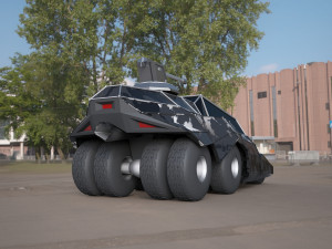 Batmobile concept car 3ds Modèle 3D