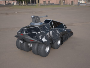 Batmobile concept car 3ds Modèle 3D