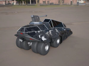 Batmobile concept car 3ds 3D Model