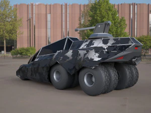 Batmobile concept car 3ds 3D Model