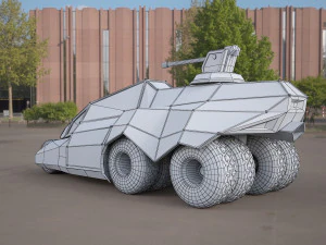 Batmobile concept car 3ds 3D Model