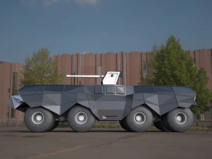 Batmobile tank concept 3D Model