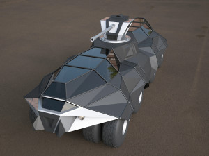 Batmobile tank concept Modello 3D