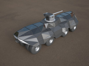 Batmobile tank concept Modello 3D