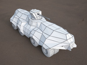 Batmobile tank concept Modello 3D