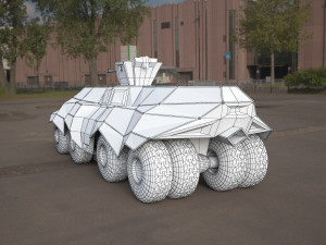 Batmobile tank concept Modello 3D