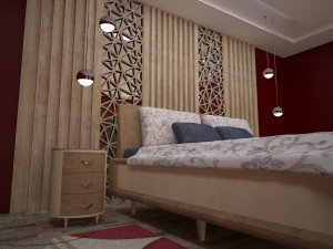 Bedroom bed Modello 3D