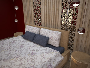 Bedroom bed Modello 3D