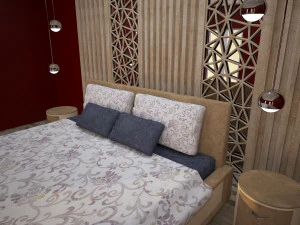 Bedroom bed 3D Model
