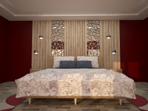 Bedroom bed Modello 3D