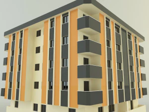 3d building 584 3D Model