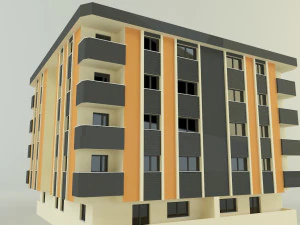 3d building 584 3D Model