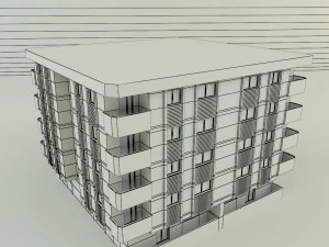 3d building 584 3D Model