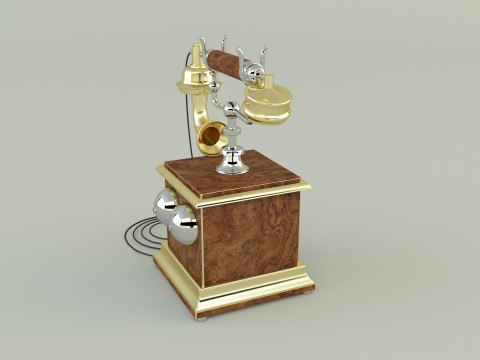 Antique telephone Modello 3D