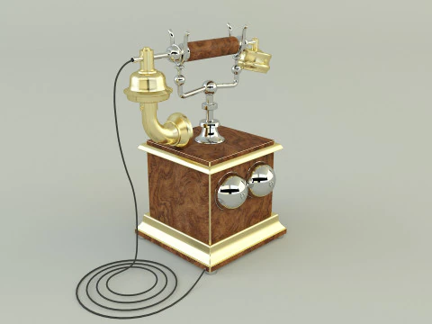 Antique telephone 3D Model