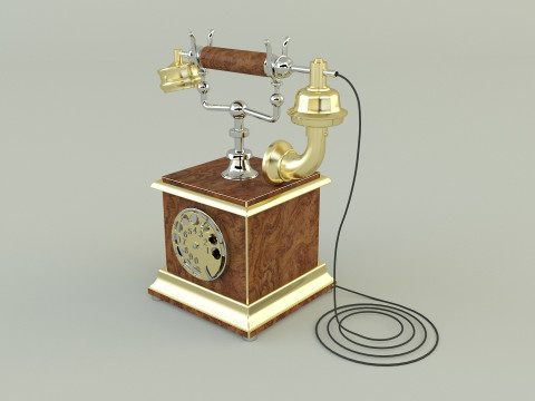 Antique telephone Modello 3D