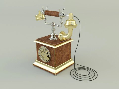 Antique telephone 3D Model