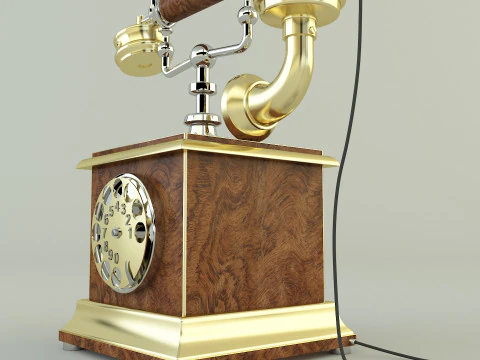 Antique telephone 3D Model