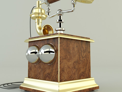 Antique telephone Modello 3D