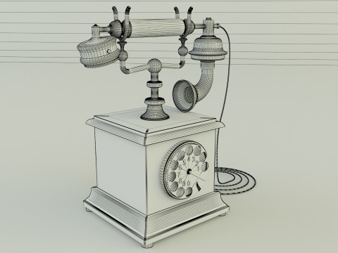 Antique telephone Modello 3D
