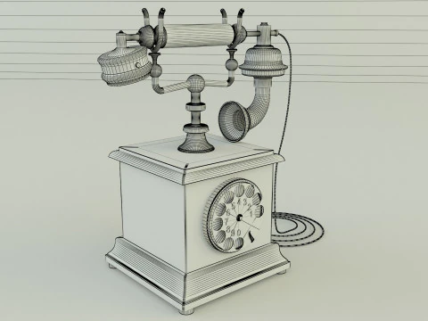 Antique telephone 3D Model