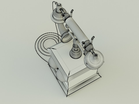 Antique telephone Modello 3D
