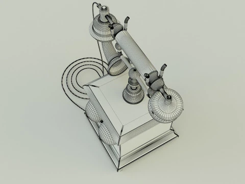 Antique telephone 3D Model