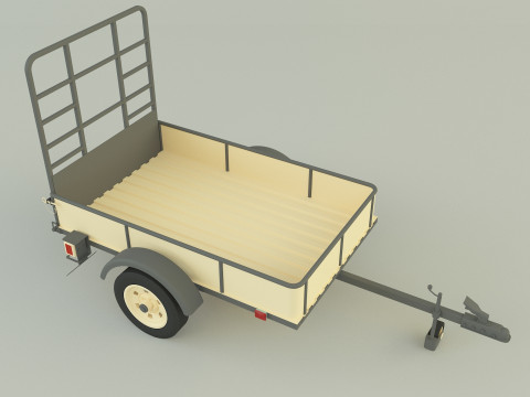 Car trailer model 72 Model 3D