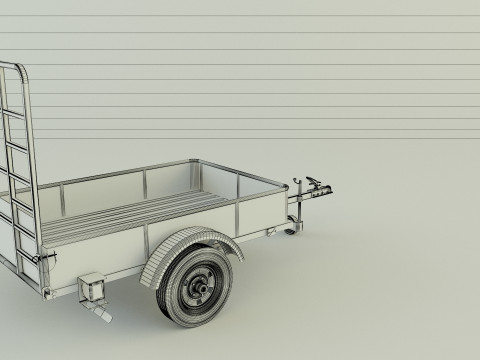 Car trailer model 72 Model 3D