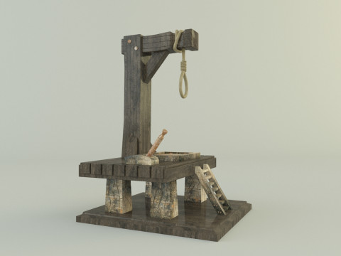 Gallows execution board Modelo 3D