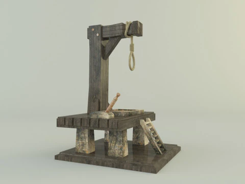 Gallows execution board 3D Model