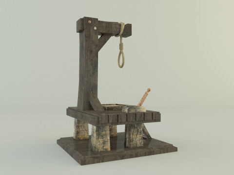 Gallows execution board Modèle 3D