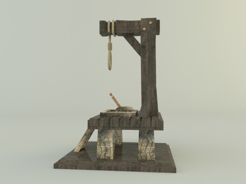 Gallows execution board Modèle 3D