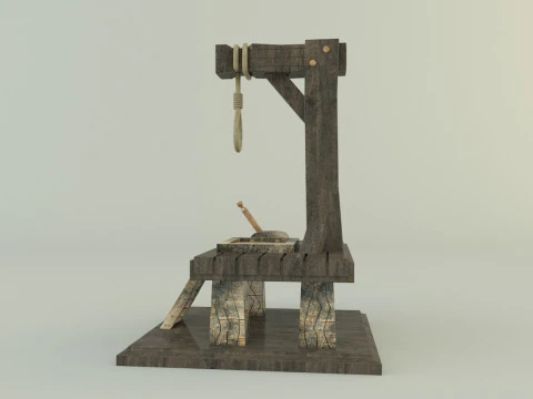 Gallows execution board 3D Model